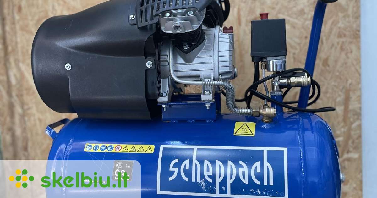 Stūmoklinis kompresorius Hc 53dc 50l Scheppach Skelbiu lt