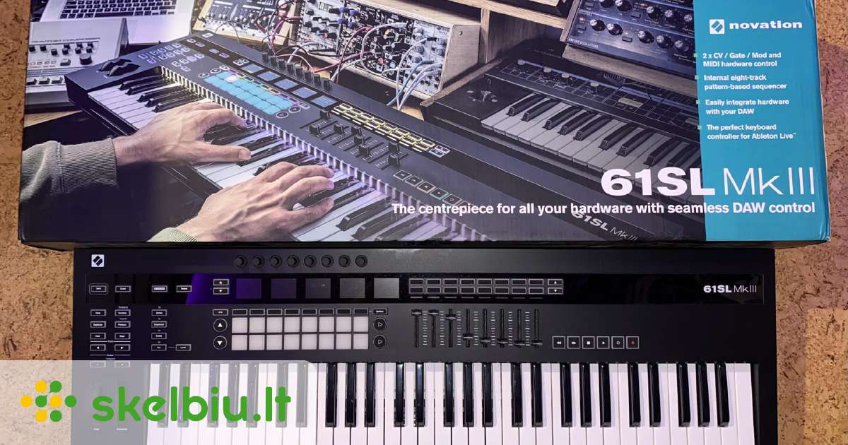 Midi klaviatūra novation Skelbiu lt