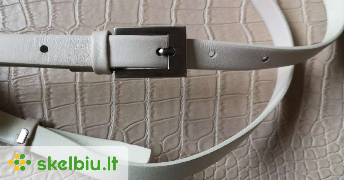 Nude kūno spalvos diržiukas su sidabrine sagtimi Skelbiu lt