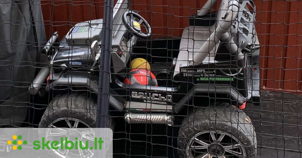 Elektrinis vaikiškas visureigis Peg perego 24v Skelbiu lt