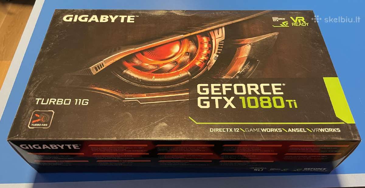 Gigabyte Geforce Gtx Ti Turbo G Skelbiu Lt