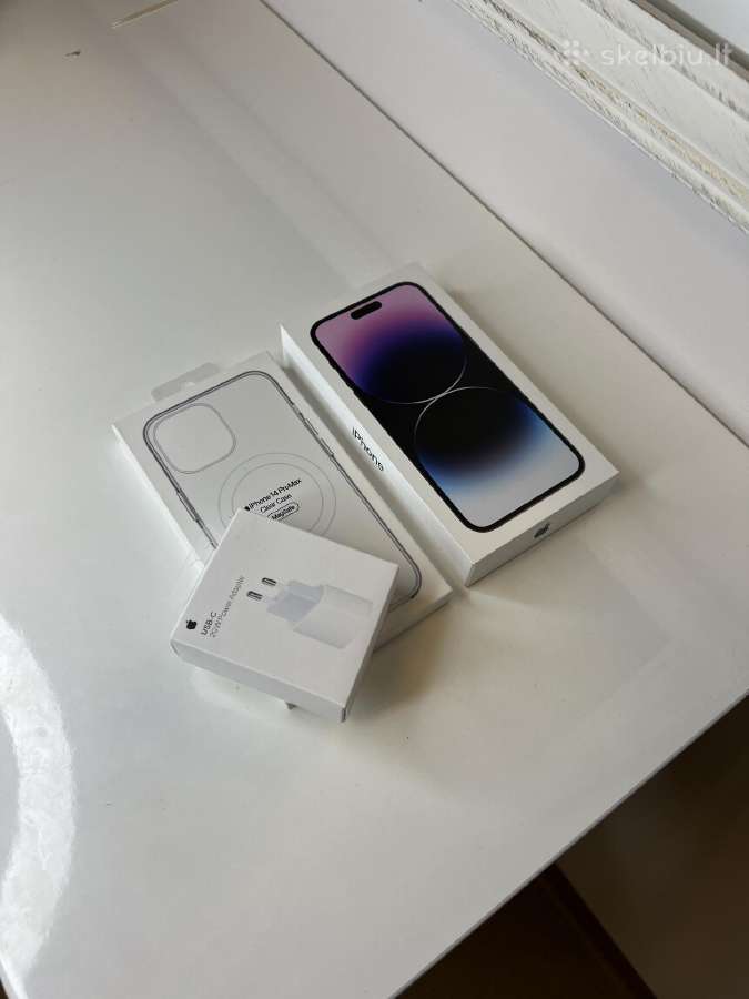 IPhone 14 Pro Max 128gb Deep Purple 2m Garantija Skelbiu Lt