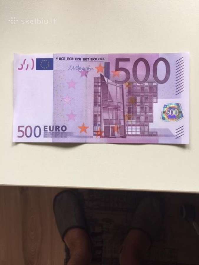 500 Eur Unc Banknotas Skelbiu Lt