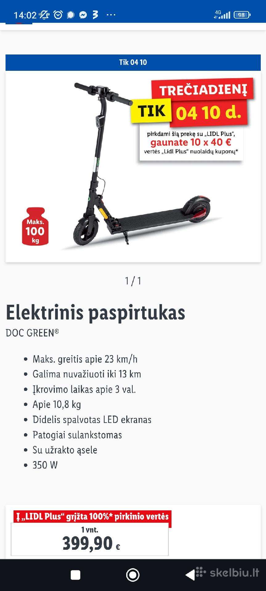 Elektrinis Paspirtukas Kita A