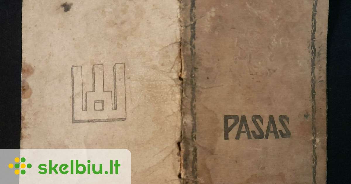Tarpukario lietuviškas pasas - Skelbiu.lt