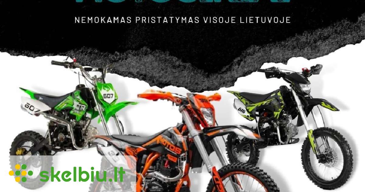 Krosiniai motociklai! Nauji su garantija! Iki Duru - Skelbiu.lt