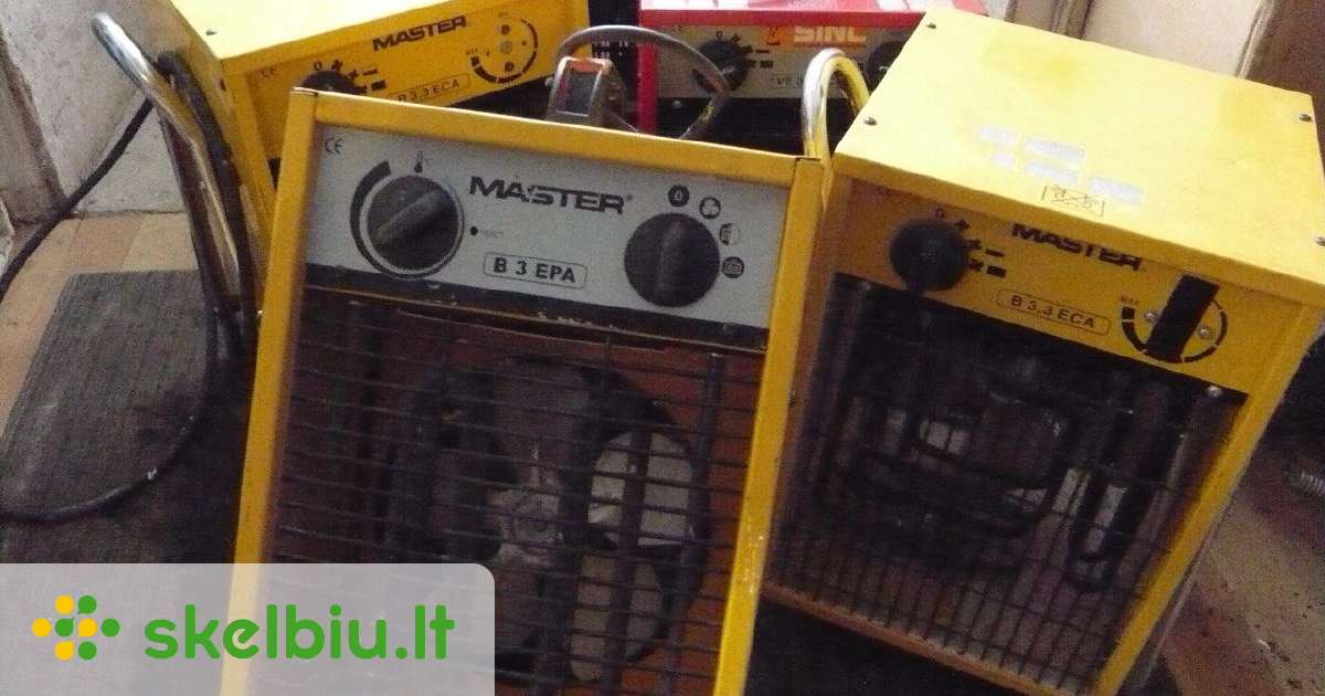 Elektriniai šildytuvai Master B 3,3 Epa - Skelbiu.lt