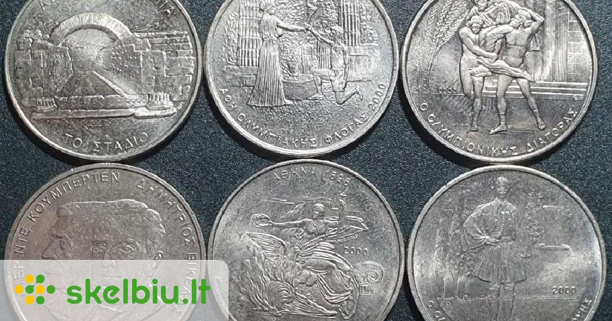 Graikija 500 Drachmų, 2000 Atėnai 6 Vnt. 8,00 € - Skelbiu.lt