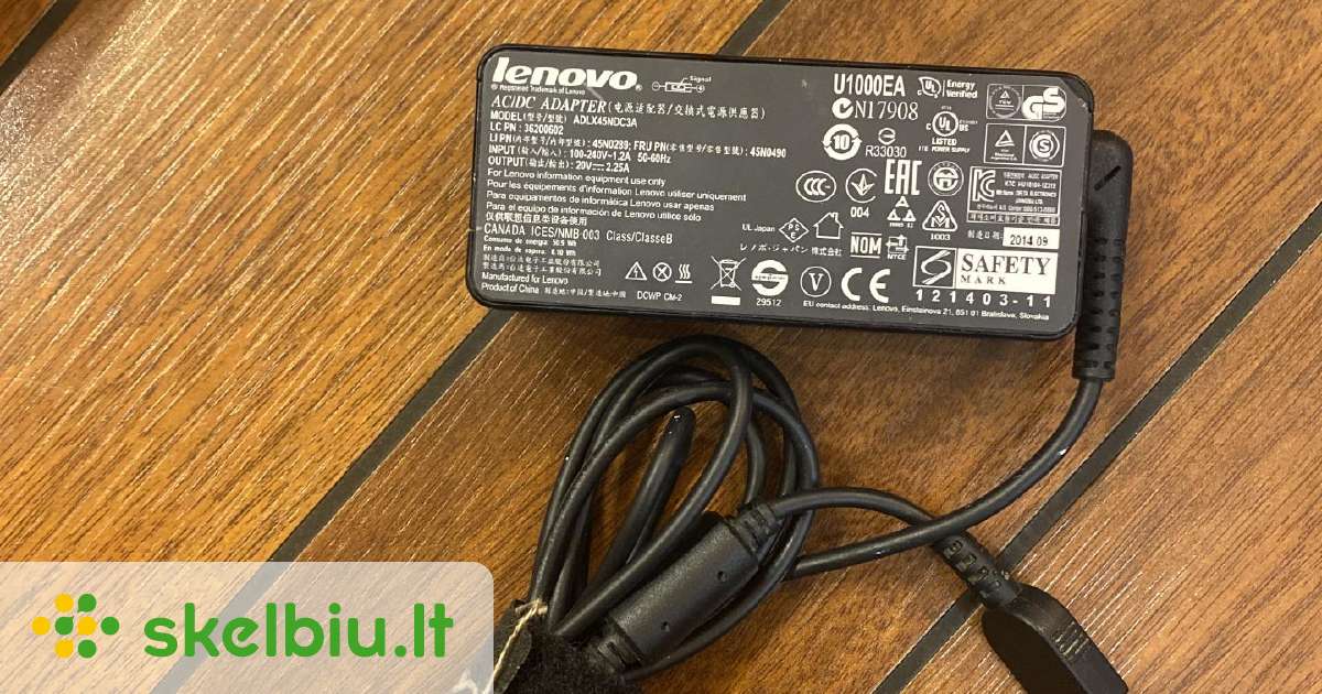 Lenovo adlx45ndc3a Įkroviklis - Skelbiu.lt