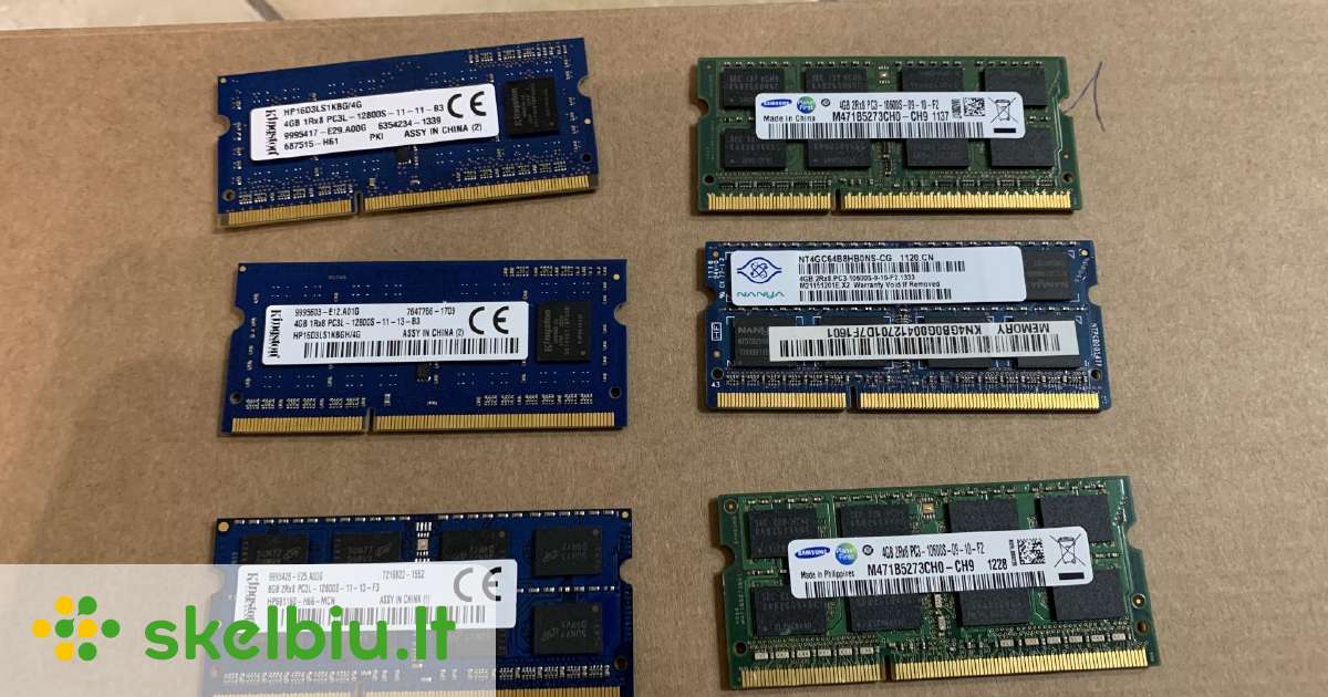 Ddr 3, Ddr 4 RAM, 4gb po 9eur, 8gb po 18eur - Skelbiu.lt