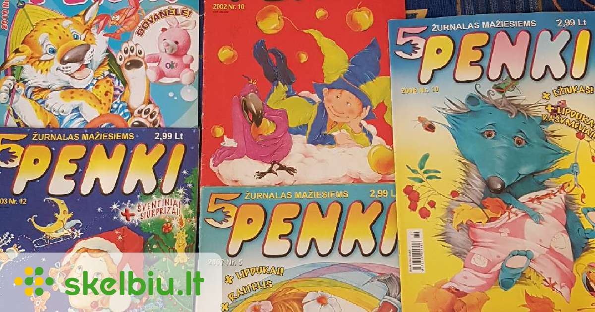 Vaikams žurnalai Penki senesni Skelbiu.lt