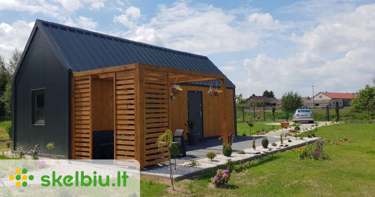 Modulinis Namas Poilsio Svečių Sodo Namelis 35m - Skelbiu.lt