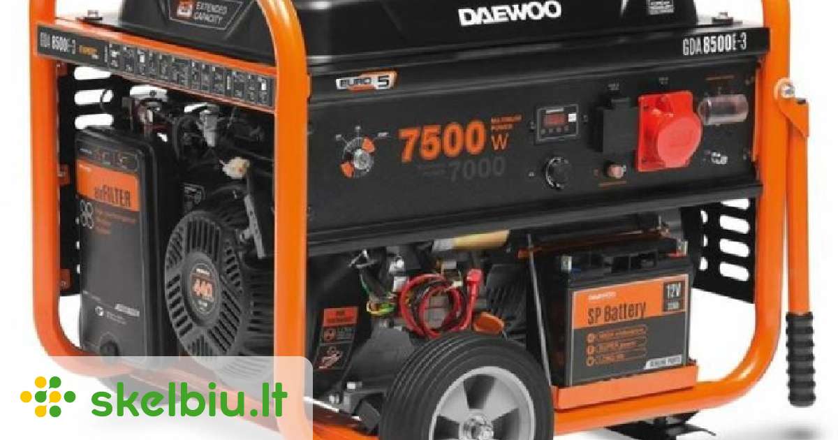 Benzininis elektros generatorius Daewoo Gda 8500e - Skelbiu.lt