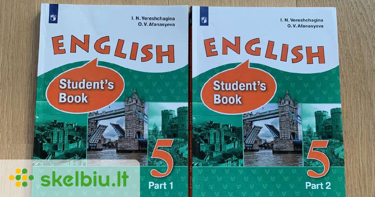 English Students Book 5 Part 1 + Part 2 - Skelbiu.lt