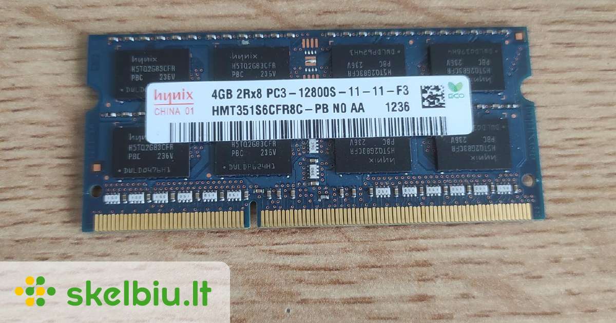 Ddr3 4gb RAM iš Lenovo nešiojamo kompiuterio - Skelbiu.lt