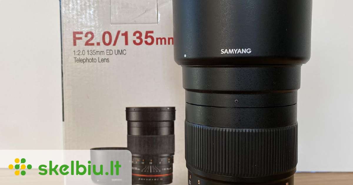 Samyang 135mm f/2 Ed Umc (Canon Ef) - Skelbiu.lt