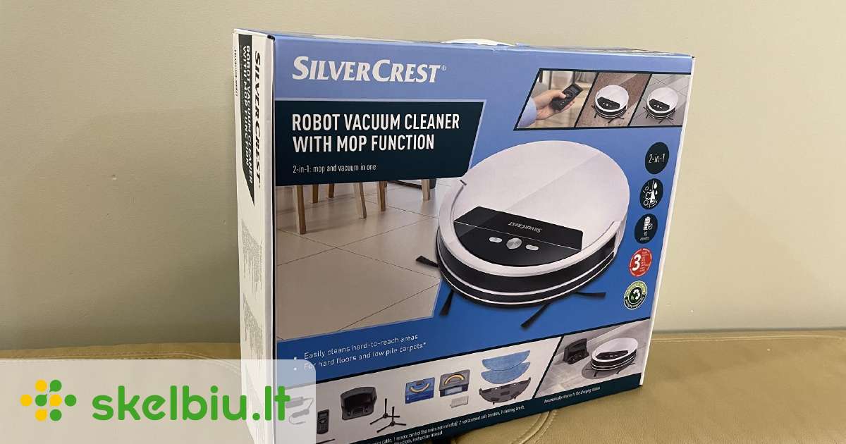 Silvercrest Robot Vacuum Cleaner With Mop Function Skelbiu.lt