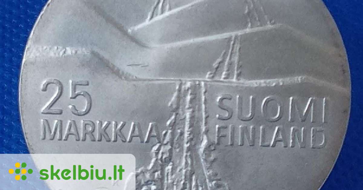 Monnaie Finlande 25 Markkaa 1979 – Turku – 26,3g Argent 500 – FDC