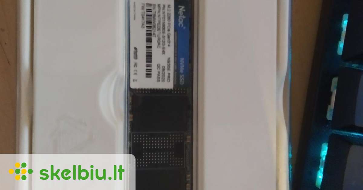 SSD diskas Netac N950e Pro 500gb M.2 Pcie - Skelbiu.lt