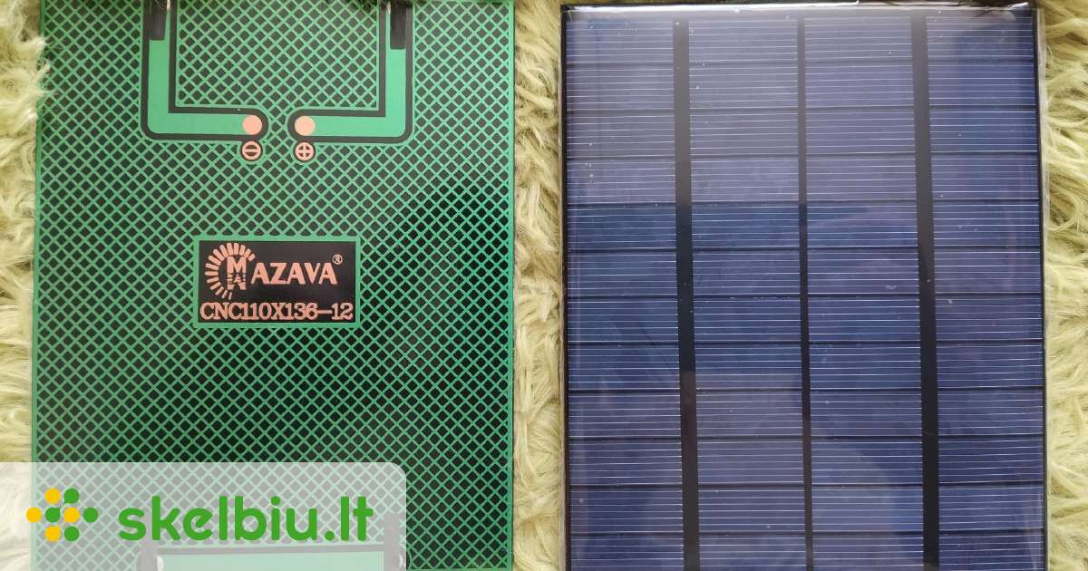 12 Volt 1.5 Watt solar panels - Skelbiu.lt