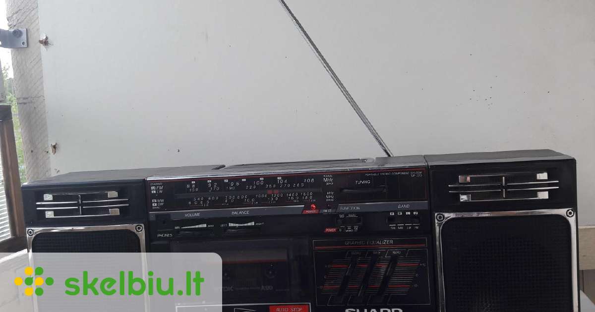 BOOMBOX VINTAGE SHARP GF-320 TRÈS RARE BESOIN DE TRAVAIL