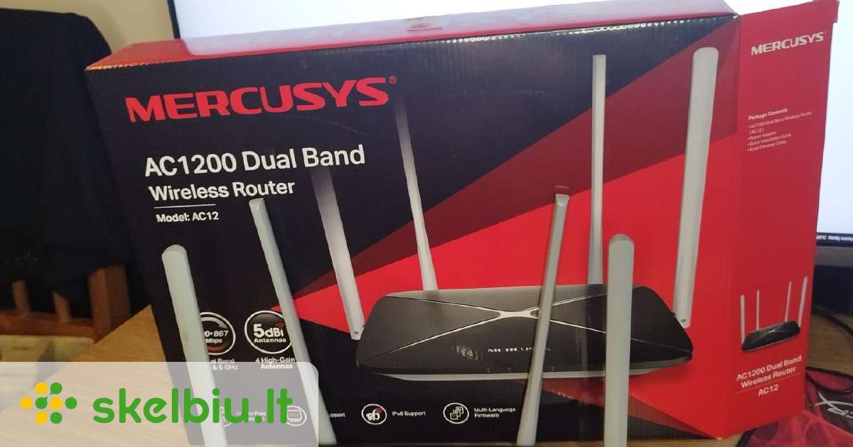 Mercusys Ac 1200 5G maršrutizatorius - Skelbiu.lt
