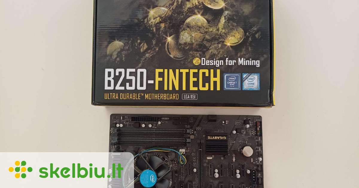 Gigabyte B250-fintech, Intel Pentium, 4gb RAM - Skelbiu.lt