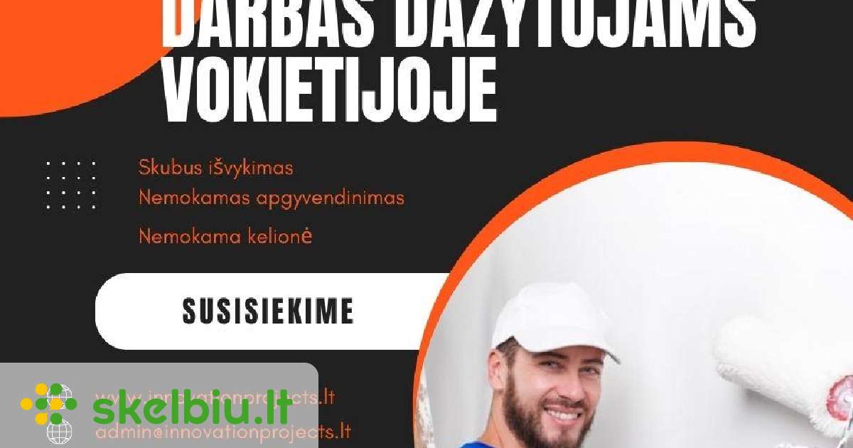 Darbas Vidaus Apdailos Dažytojui Vokietijoje - Skelbiu.lt