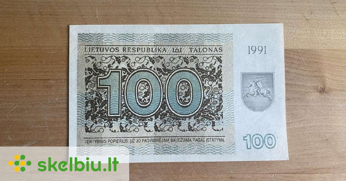 100 talonu skelbimai - Skelbiu.lt