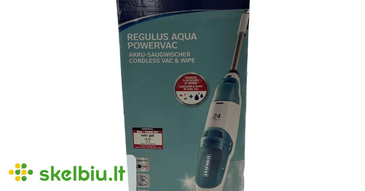 Leifheit 11935 Regulus Aqua Powervac Pro 2in1 Draadloze Vloerreiniger