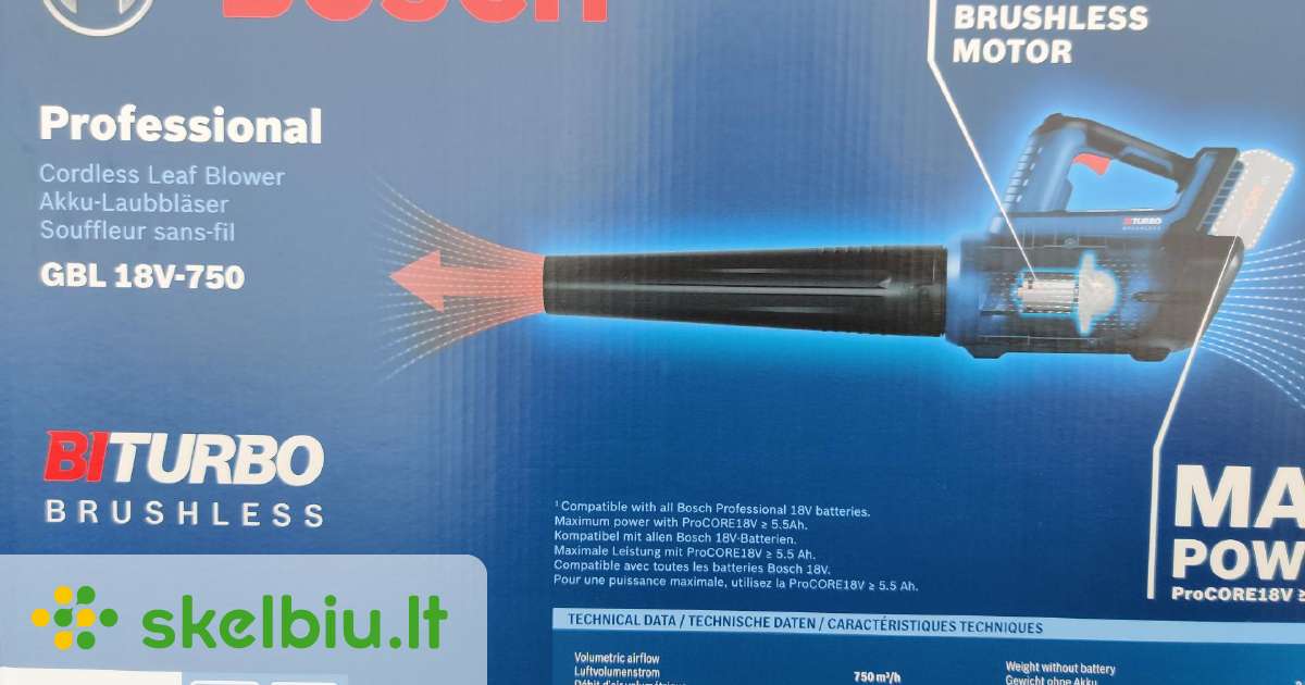 Souffleur sans fil GBL 18V-120 Bosch Professional