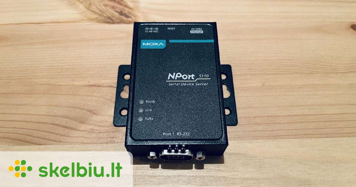 Moxa Nport 5110 Serial Device Server Skelbiu.lt
