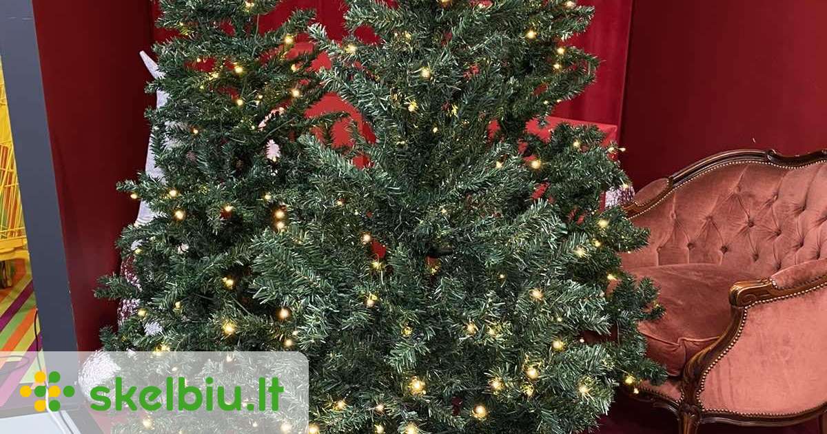 Dirbtinė eglė 180 cm su lemputėmis - Skelbiu.lt