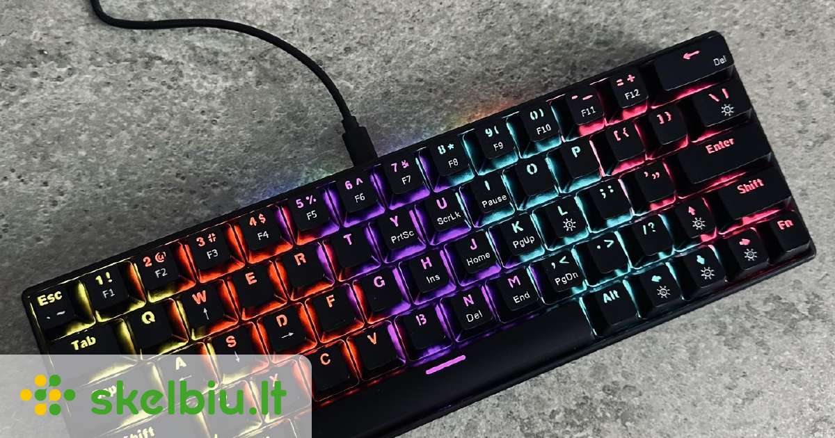 Mechanine klaviatūra (60%) / Mechanical Keyboard - Skelbiu.lt