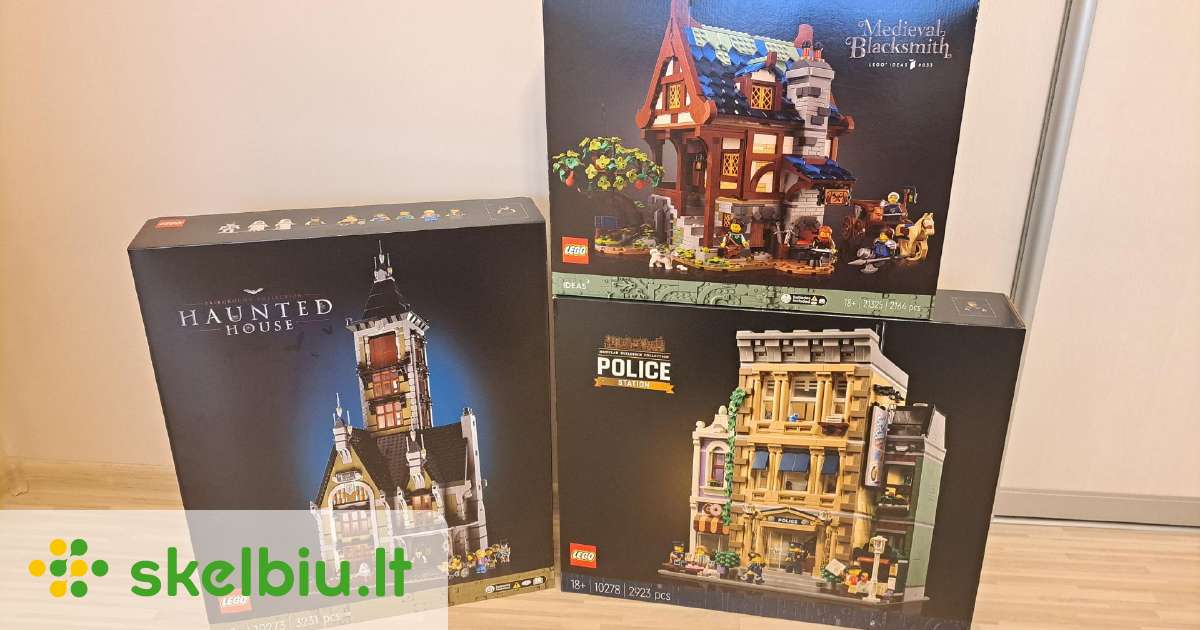 Lego 10273, 10278, 21325 - Skelbiu.lt