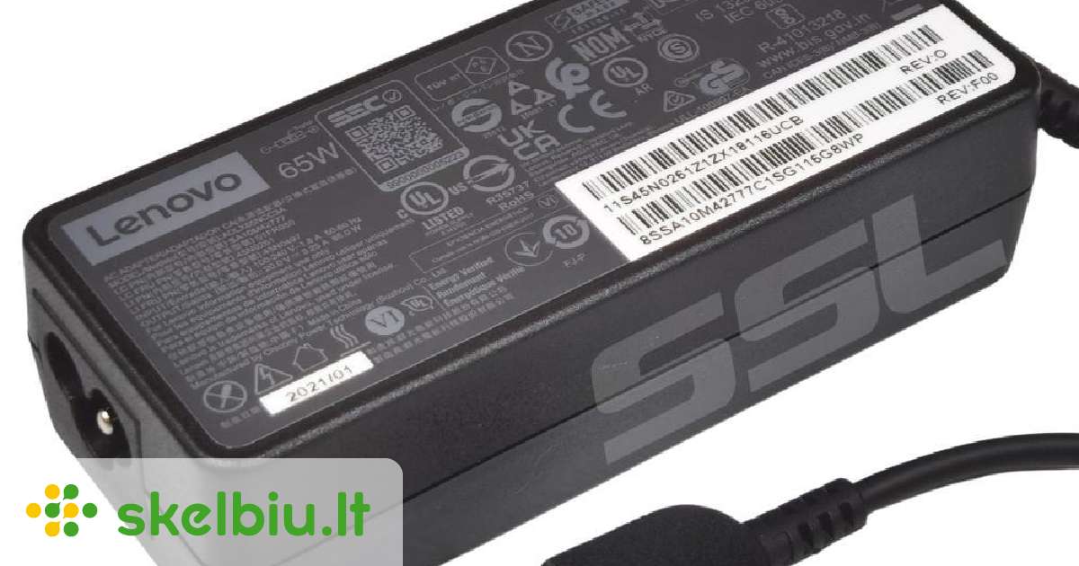 Alimentatore Caricabatteria 65W Per Lenovo ADLX65NLC3A ADLX65NDC3A ADLX65NDT3A - Foto 4