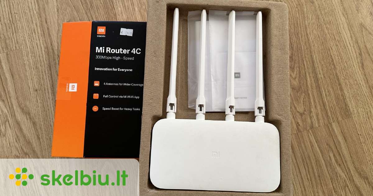 Mi Router Ccc8 Pažangus Xiaomi Mi Router 4c White - Skelbiu.lt