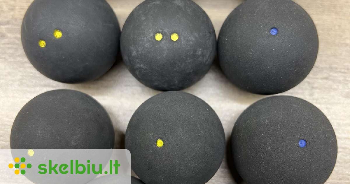 Skvošo kamuoliukai. - Skelbiu.lt