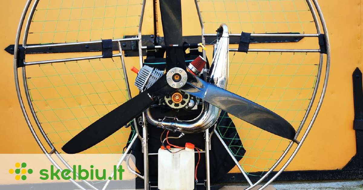 Paramotoras + priedai Variklis - JPX CorsAir M25 - Populiarus gamintojas,  ypač didelė kompresija, kuriamas el.starteriu