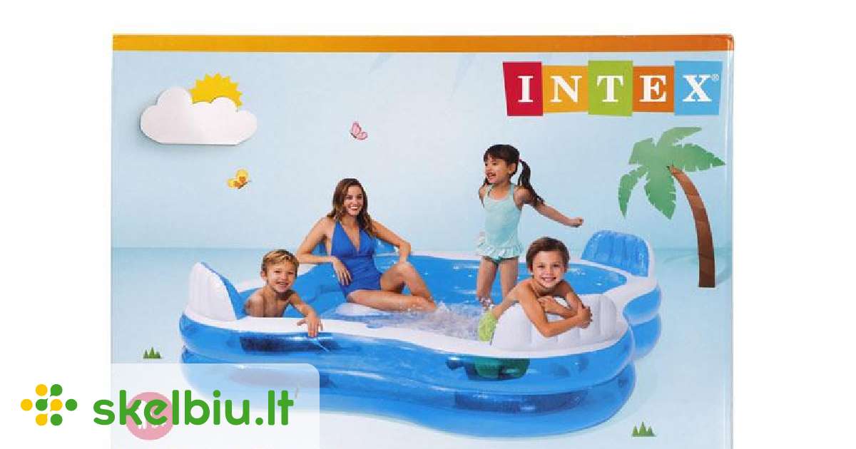 Intex Wet Set 90" X 90" X 26" Inflatable Pool - Skelbiu.lt