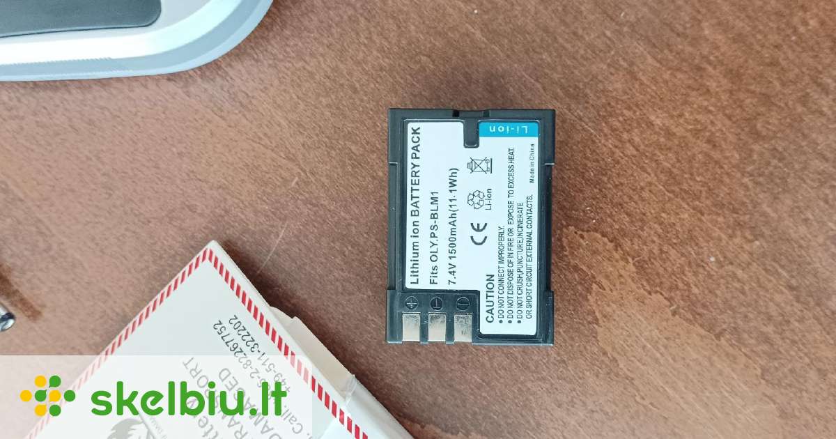 Olympus fotoaparato baterija su pakrovėju - Skelbiu.lt