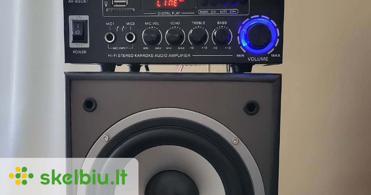 Audio stiprintuvas Sunbuck AV-660bt 2.0 - Skelbiu.lt