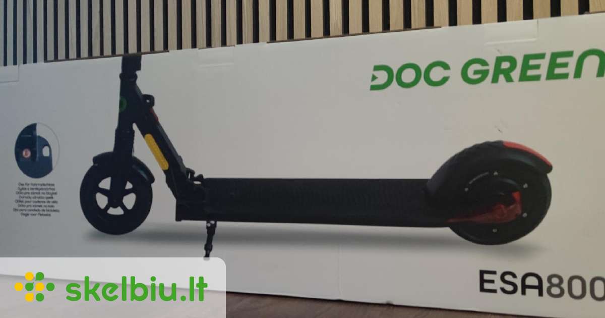 Elektrinis paspirtumas Doc Green Esa80 - Skelbiu.lt