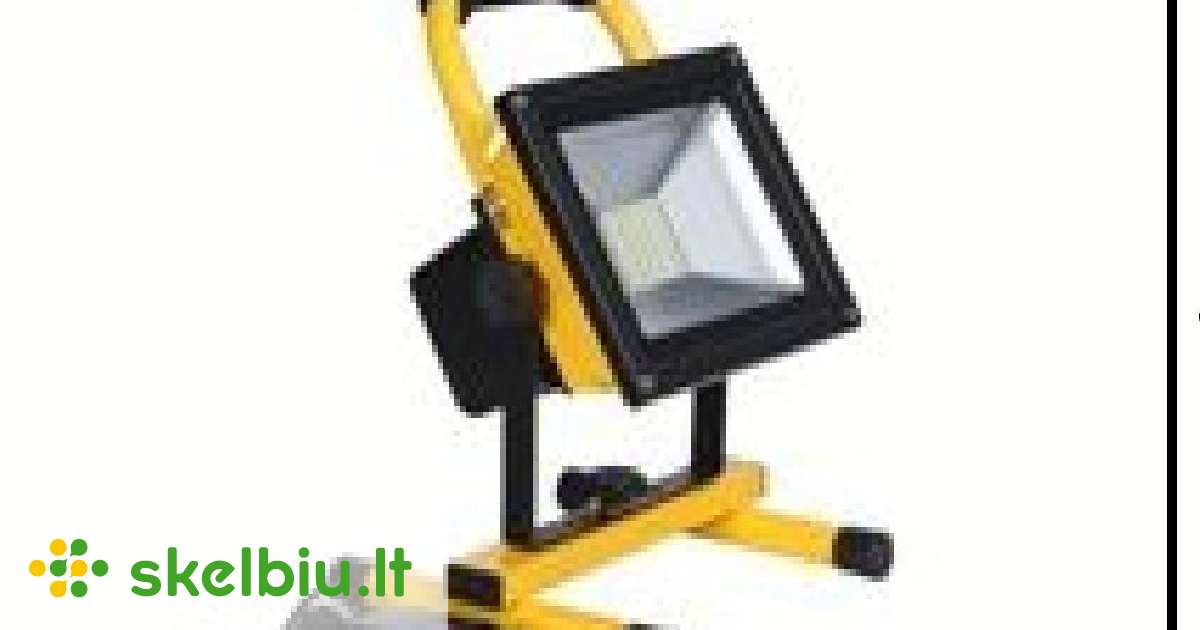 Pastatomas, įkraunamas LED prožektorius - Skelbiu.lt