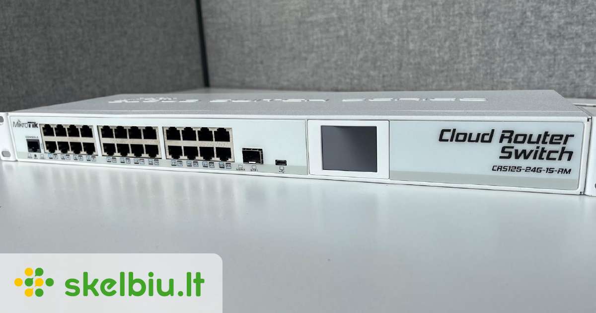 Komutatorius Mikrotik Crs125-24g-1s-rm - Skelbiu.lt