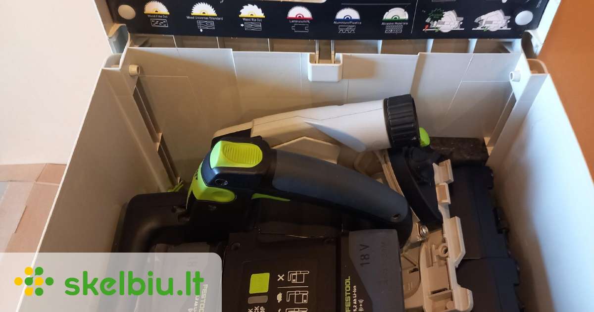 Festool Tsc 55 5,2 Kebi-plus/XL diskinis pjuklas - Skelbiu.lt