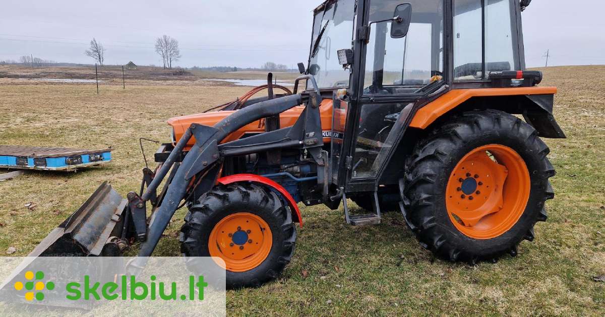 Kubota L345 DT su kabina ir frontaliniu krautuvu - Skelbiu.lt