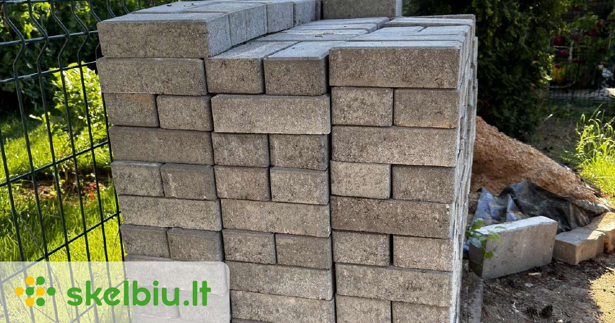 Trinkelės Betono Mozaika Prizma 5, 20 X 10 X 5 Cm, - Skelbiu.lt