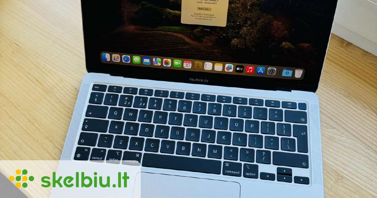 MacBook air m1 16/512 silver - Skelbiu.lt