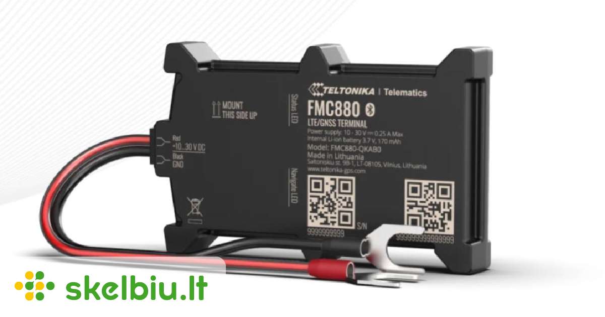 Teltonika FMC880 - Localizzatore GPS Per Veicoli, Tracking In Tempo Reale, Compatibile Con TLOCK.IT